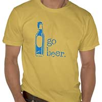 yellow go beer mens tshirt