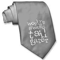 worlds greatest tailgater silver necktie