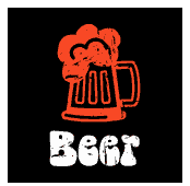 Beer Drinking Shirts with cartoon beer mug design